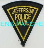 WEST VIRGINIA,JEFFERSON POLICE HAT PATCH 1